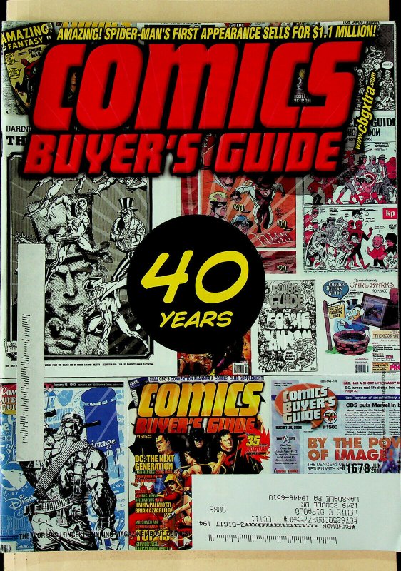 Comic Buyer's Guide #1678 Jun 2011 - Krause Publications 