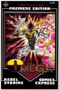 OMEGA 1 F-VF PREMIERE EDITION Aug. 1987 VIGIL COMICS BOOK 