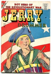 Jerry Drummer Vol 3 #10 1957- American Flag cover- 1st issue VG+