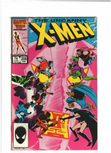Uncanny X-Men #208 VF 8.0 Marvel Comics 1986 vs. Freedom Force & Nimrod