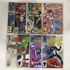 Amazing Spider-Man 1986 281 , 283 284 285 286 287 288 289 290 Marvel Lot Of 9