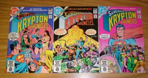 Superman Presents the Krypton Chronicles #1-3 VF complete series 1981 DC set 2