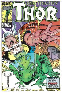 Thor #364 Frog Saga Pt 2 of 4 (Feb 1986, Marvel)  9.2 NM-