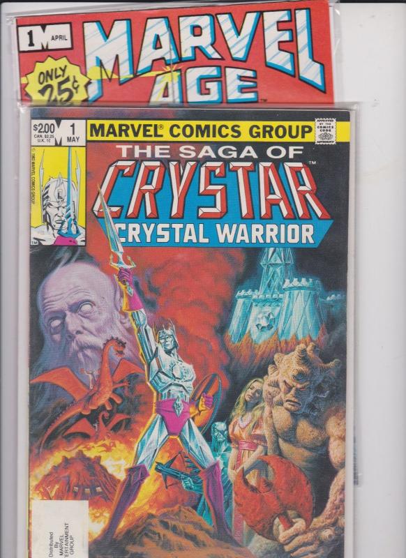 MARVEL AGE VOL. #1--#1 /1982 / STORY BEHIND CRYSTAR/ CRYSTAR VOL.1-#1