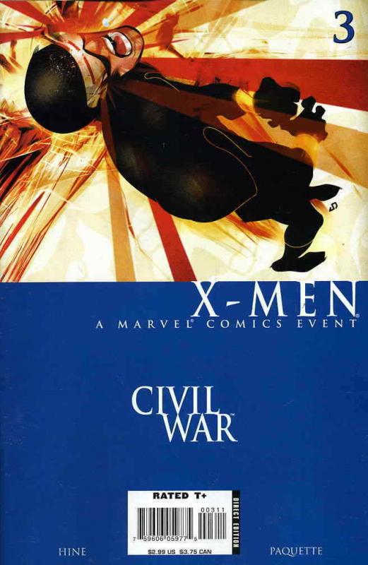 Civil War: X-Men #3 FN; Marvel | save on shipping - details inside