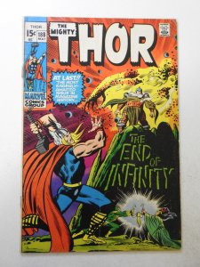 Thor #188 (1971) VG- Condition moisture stain, rust top staple