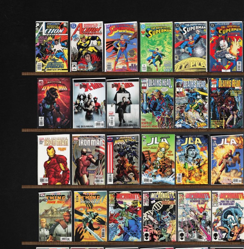 Huge Lot 150+ Comics with The Omega Men, Iron Man, Spanner'S Galaxy & More!