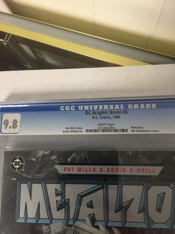 DC Graphic Novel 6 Cgc 9.8 Metalzoic Very Hard To Find Perfect Condition