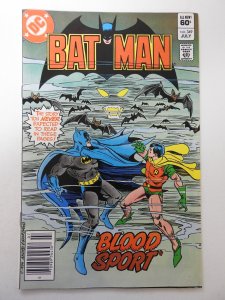 Batman #349 (1982) VG+ Condition moisture stain