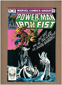 Power Man and Iron Fist #87 Marvel Comics 1982 Luke Cage MOON KNIGHT VF+ 8.5