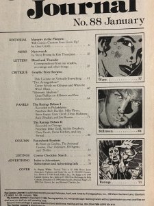 1984 COMICS JOURNAL Magazine #88 FN 6.0 Rating Comics / Killraven