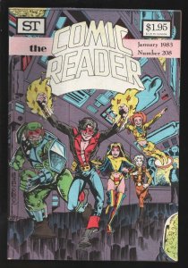 Comic Reader #208 1983-DNAgents cover-New comic info-Marvel-DC-collectors inf...