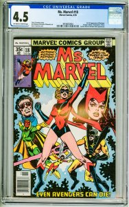 Ms. Marvel #18 (1978) CGC 4.5! 1st Full Appearance of Mystique!