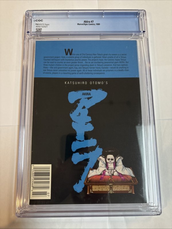 Akira (1989) # 7 (CGC 9.6 WP) Marvel/Epic Comics