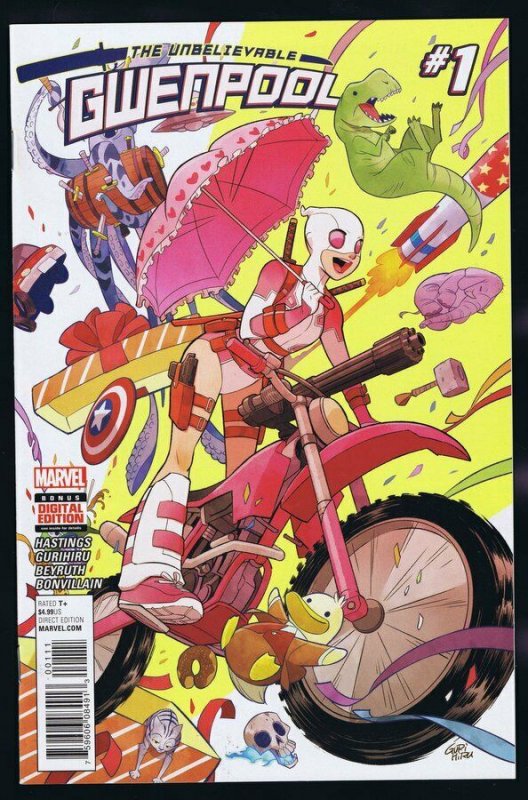 Gwenpool #1 1st Print 2016 Marvel Comics Gurihiru Cover