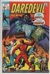 DAREDEVIL #71 VF+, Gene Colan, Murdock, Tribune, 1964 1970, more Marvel in store