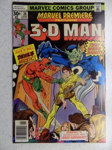 MARVEL PREMIERE # 36 ACTION ADVENTURE 3-D MAN
