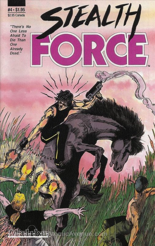 Stealth Force #4 VF/NM; Malibu | we combine shipping 