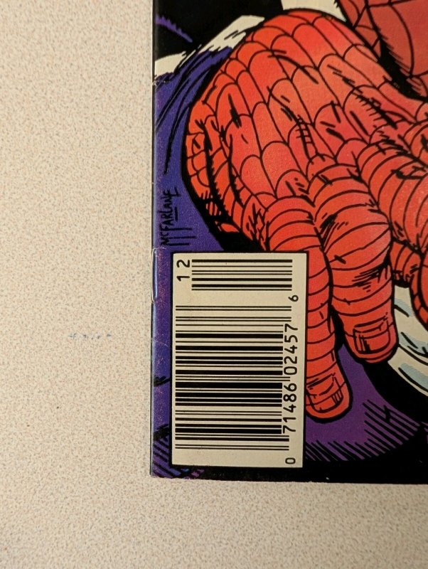 AMAZING SPIDER-MAN 307 MID-GRADE NEWSSTAND COPY TODD MCFARLANE CHAMELEON