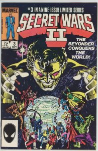 Secret Wars II #3 (1985) - 8.0 VF *1st Full Appearance Beyonder*