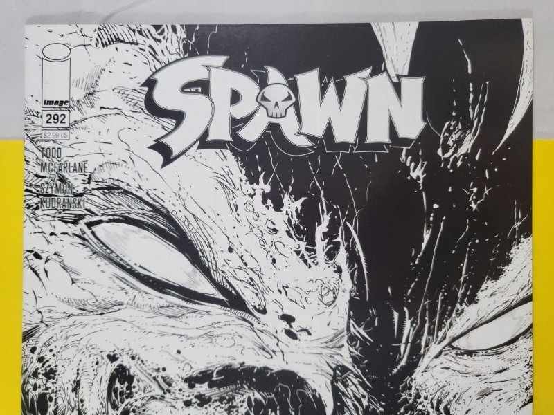Spawn #292 Todd McFarlane & Francesco Mattina Black & White Variant 2018 Image