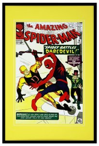 Amazing Spider-Man #16 Daredevil Framed 12x18 Official Repro Cover Display