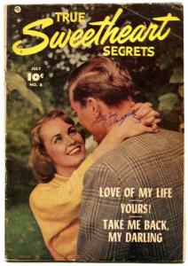 True Sweetheart Secrets #8 1952- Golden Age Romance- Photo cover VG