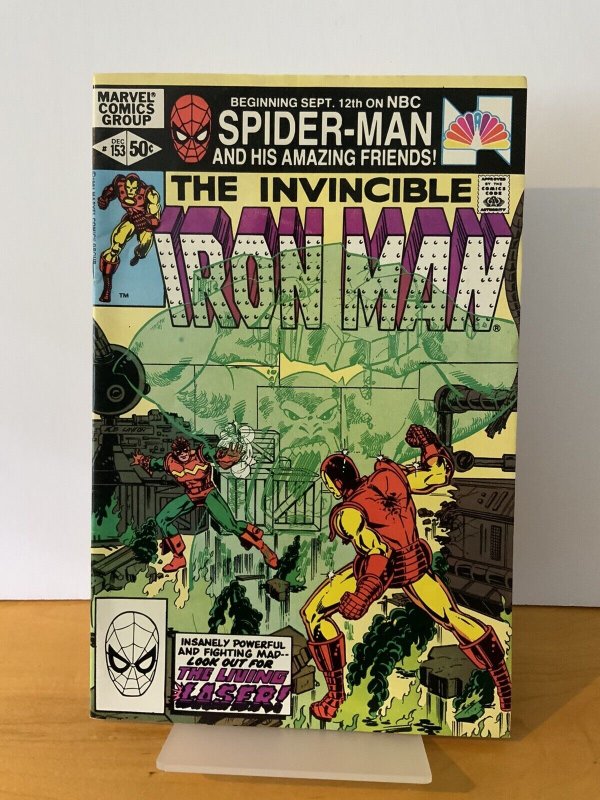 Iron Man lot 121, 134, 153, 154 mid/hi grade lot 153 has sm tear on back cover.