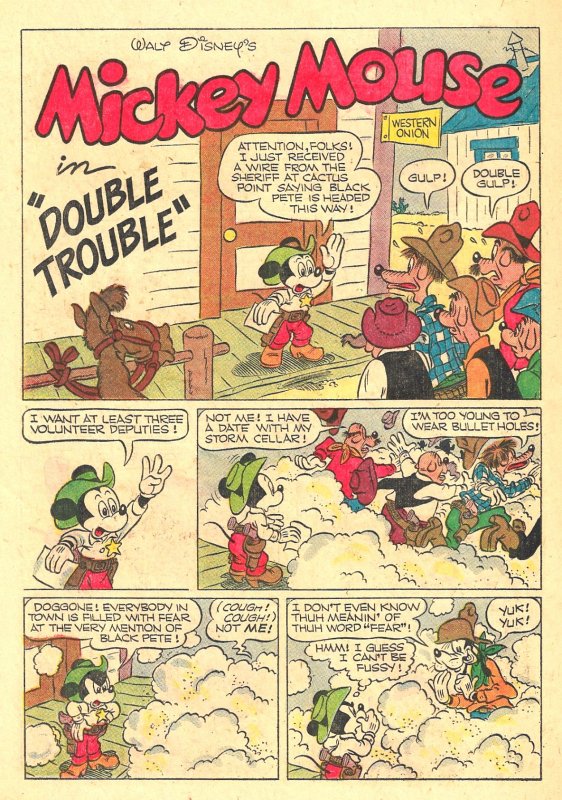 MICKEY MOUSE #49 & 50 (1956) Dell Comics 5.0VG/FN   Murry, Bradbury, McSavage