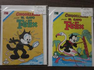 Felix the Cat El Gato Mexican Comics Two Pack from 1981 2-741 and 2-745