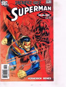 Superman # 219 NM 2nd Print SIGNED BY Greg RUCKA DC Comic Book Braniac AK47