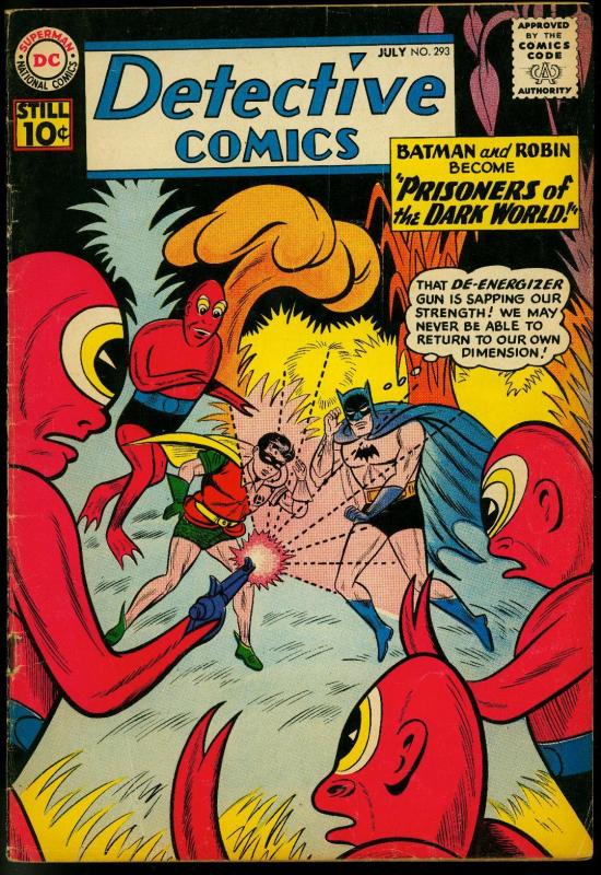 Detective Comics #293 1961 Aquaman begins- Batman VG+