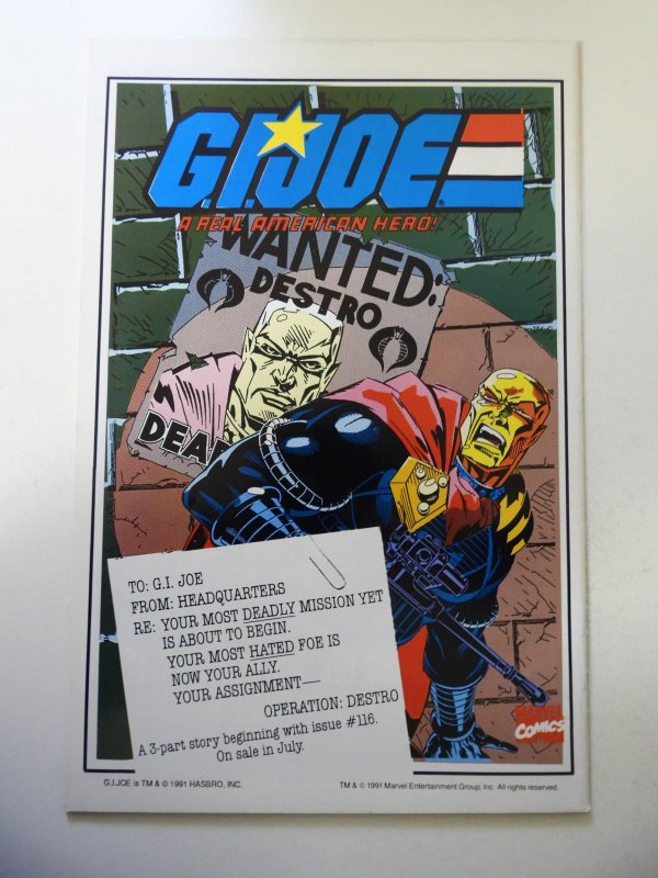 G.I. Joe: A Real American Hero #116 FN/VF Condition