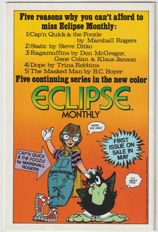 John Law Detective #1 (Apr 1983, Eclipse), FN-VFN condition (7.0)