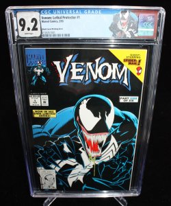 Venom: Lethal Protector #1 (CGC 9.2) Black Cover/Printing Error - 1993