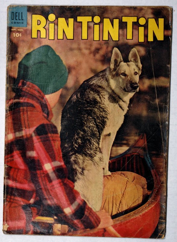 Rin Tin Tin #6 3.5 VG Sept-Nov 1954 Worn But Very Good Staples Still Attached