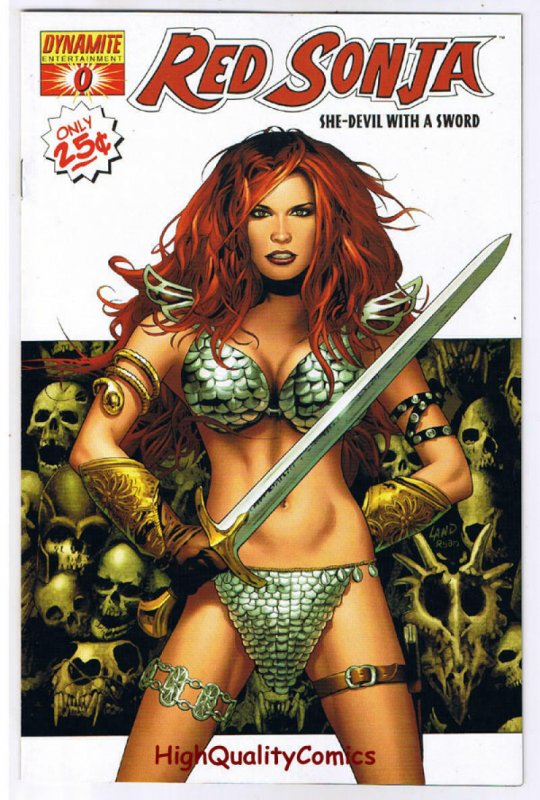 RED SONJA #0 x 2, NM-, She-Devil with a Sword, 2005, Black & White covers, 1 ea