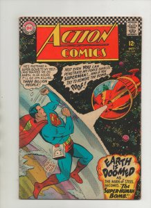 Action Comics #342 - Super-Human Bomb! Earth Is Doomed! - (Grade 6.0) 1966