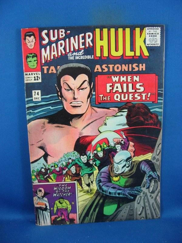 TALES TO ASTONISH 74 VF- SUB MARINER WATCHER MARVEL 1965