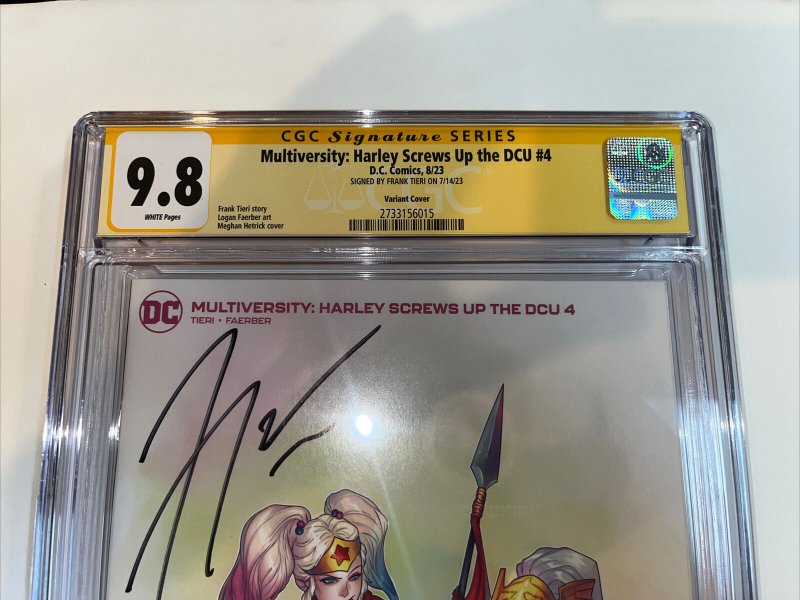 Multiversity Harley Screws Up The DCU (2023) # 4 (CGC 9.8 SS) Signed Frank Tieri