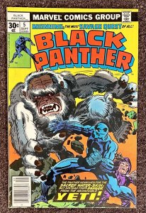 Black Panther #5 Jack Kirby 1977 Newsstand Fine + Marvel