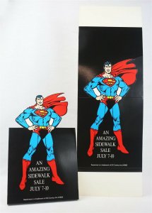 ORIGINAL Vintage 1982 DC Comics Superman Sidewalk Sale Cardboard 11 Standee