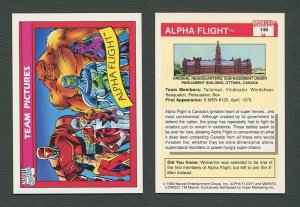 1990 Marvel Comics Card  #148 ( Alpha Flight )  MINT