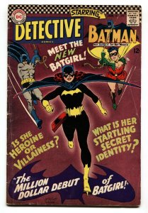 Detective #359 1st appearance of BARBARA GORDON BATGIRL comic book vg