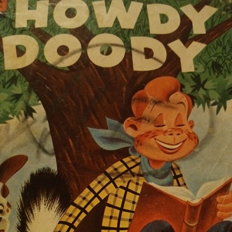 Howdy Doody #29 July 1954 golden age tv show painted Skunk Cover Dell comics