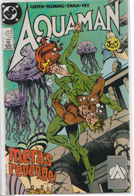 SET OF 5 AQUAMAN COPPER AGE DC COMICS, FULL STORY ARC, ALL BAGGED W/BOARDS N/M