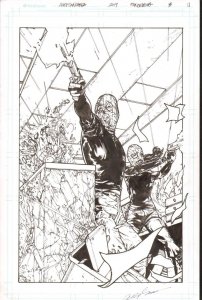 Pandemica #3 pg 11 Original Art Alex Sanchez bestselling author Jonathan Maberry