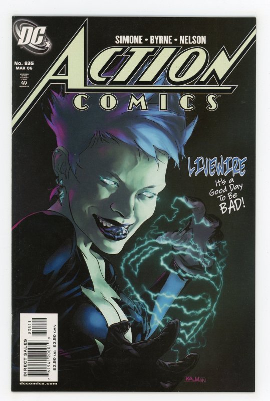 Action Comics #835 Gail Simone John Byrne Superman 1st Livewire NM