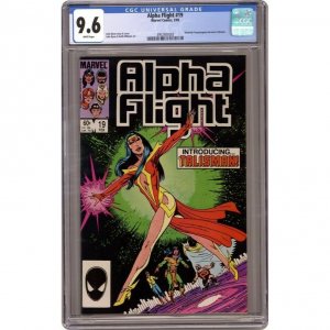 Alpha Flight 19 Marvel 1985 CGC 9.6 1st Talisman