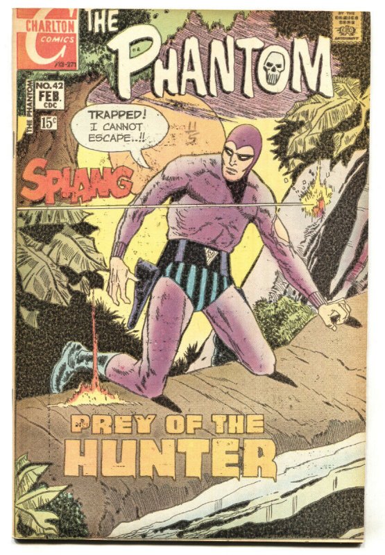 THE PHANTOM #42 1971-CHARLTON COMICS-PREY OF THE HUNTER-VF+